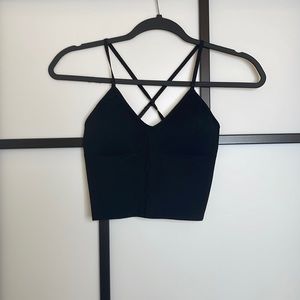 Black crop top